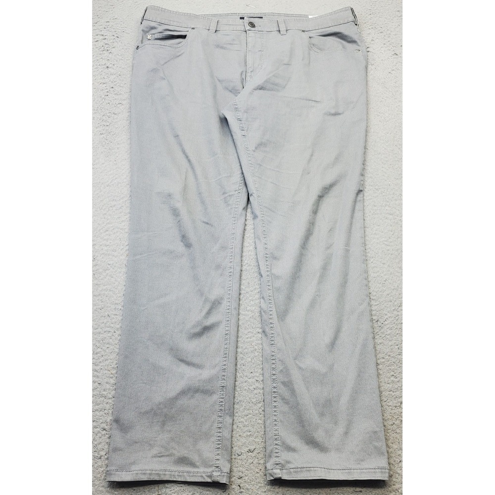 Gardeur Pants Mens 40/32 Gray Stretch Classic Fit Casual Straight Leg Outdoor
